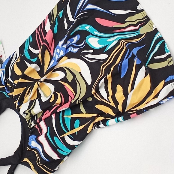 Coco Reef Retro Swirl‎ Ultra Fit Bra-Sized Underwire Tankini Swim Top Black 34C - Picture 5 of 11